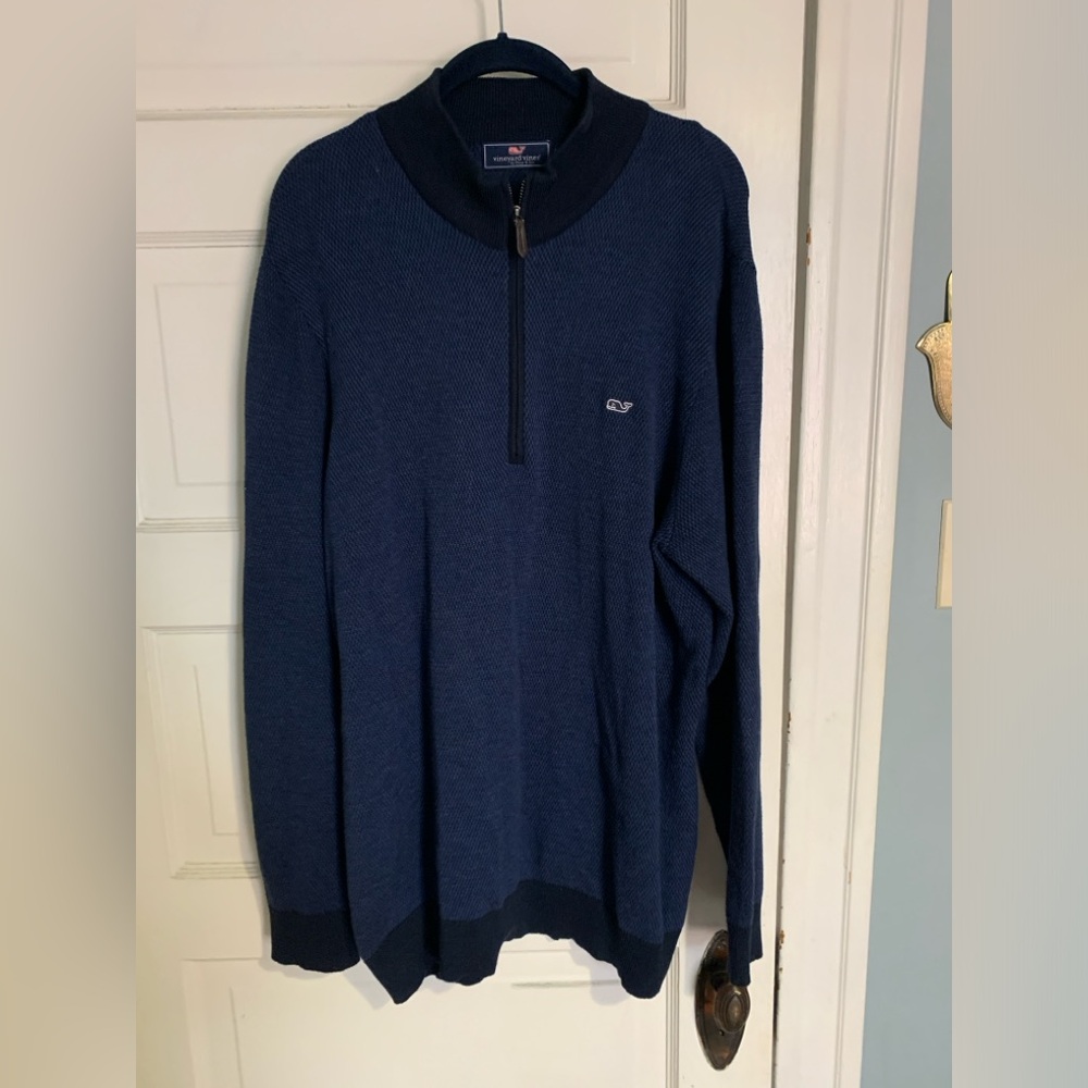 Vineyard Vines Quarter Zip Sweater-XL
